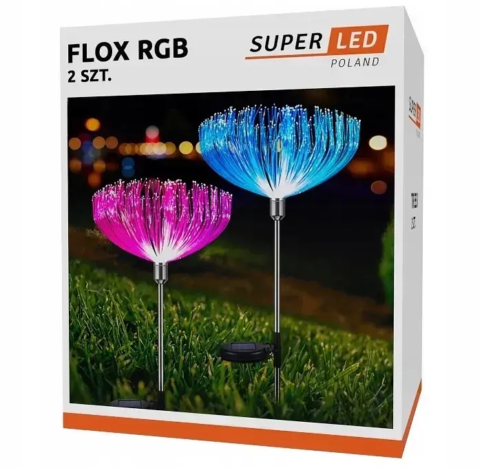Декоративна садова лампа SuperLED деревце з RGB-підсвіткою 2 шт.  - фото 2