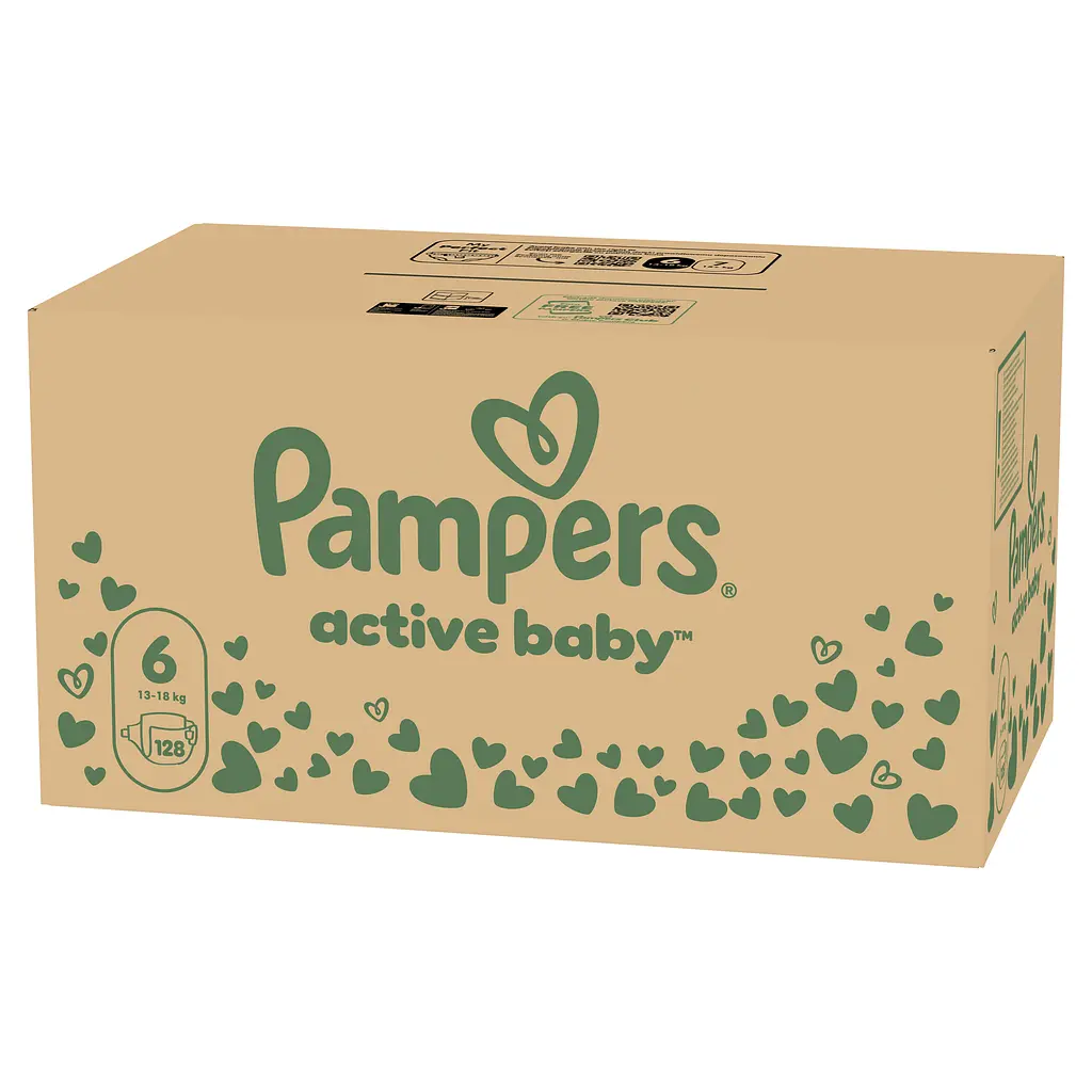 Підгузки Pampers Active Baby Розмір 6 (13-18 кг) 128 шт. - фото 2