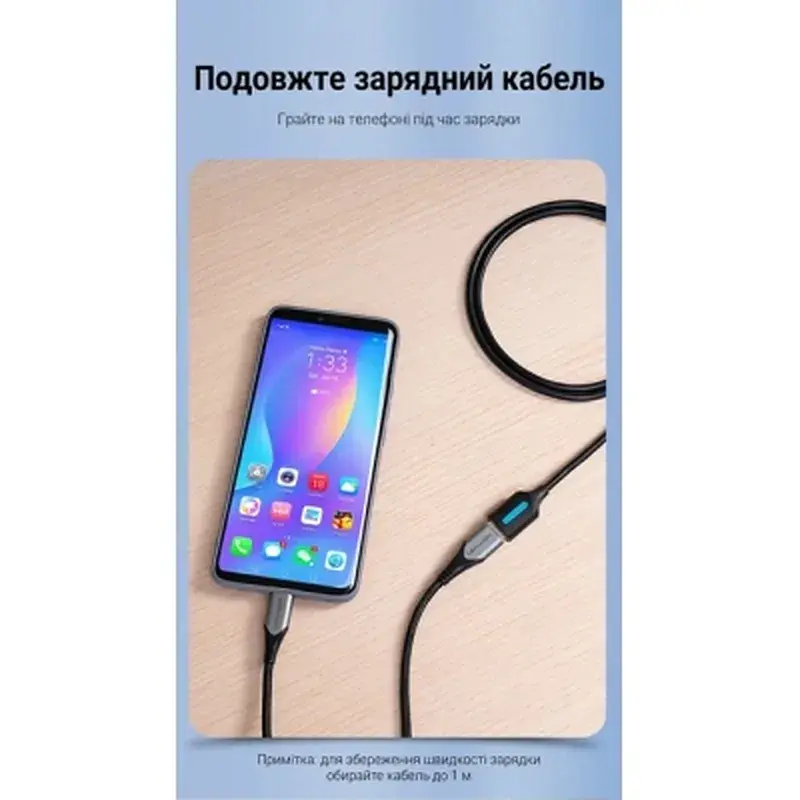 Дата кабель USB 3.0 AM/AF 3.0m black Vention (CBHBI) - фото 8