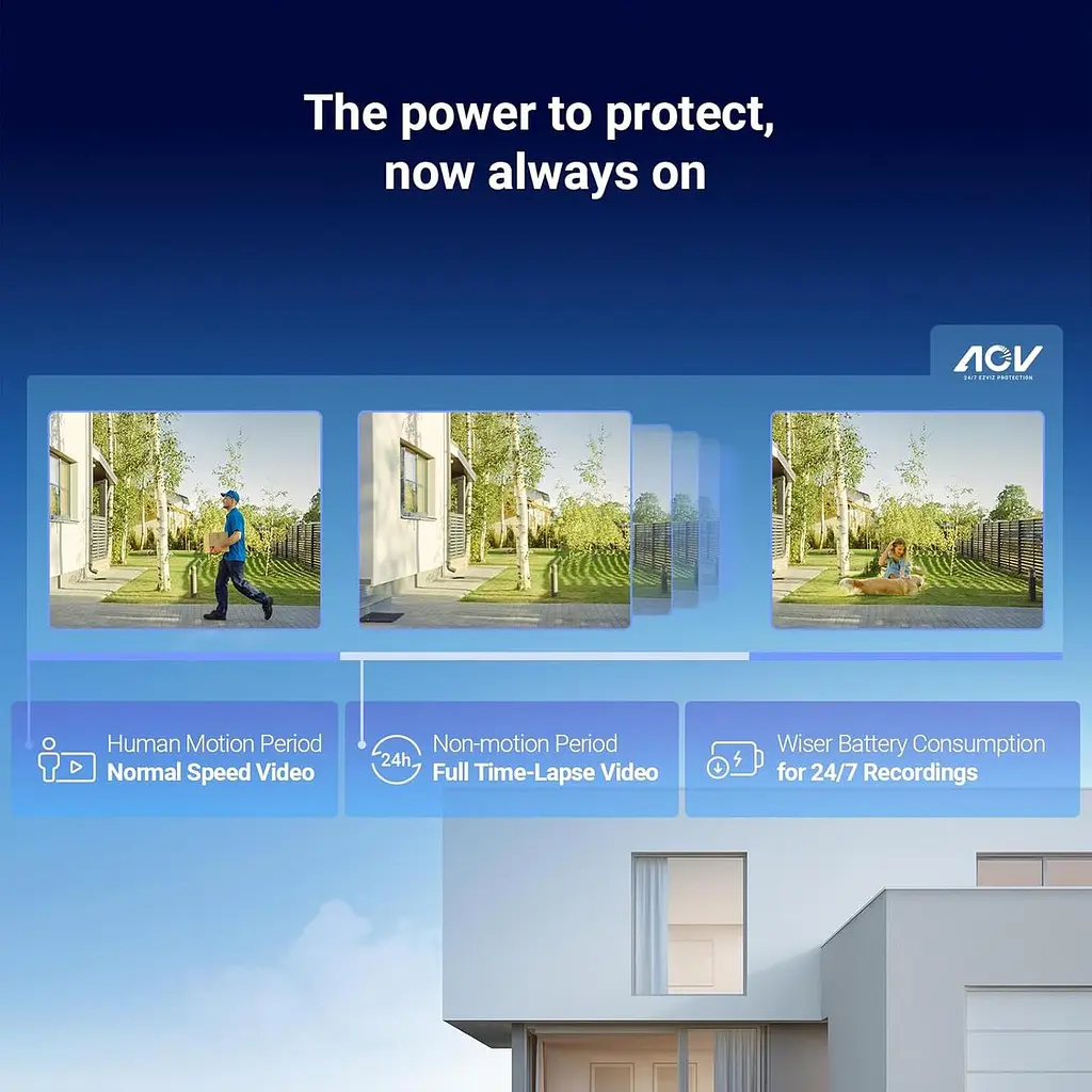 Wi-Fi камера EZVIZ 2K з акумулятором і нічним баченням - фото 5