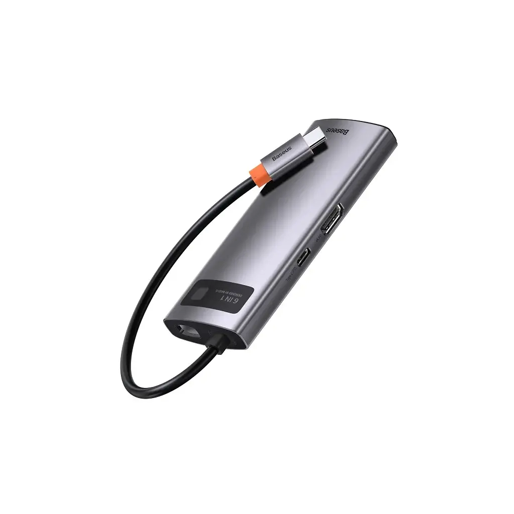 Концентратор Baseus USB-C 6-in-1 (CAHUB-CW0G) - фото 6