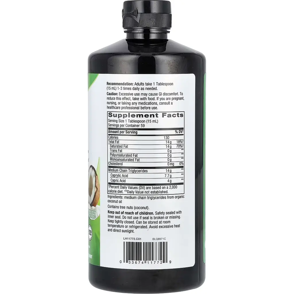 Кокосова олія MCT Nature's Way Oil From Coconut 887 мл - фото 2