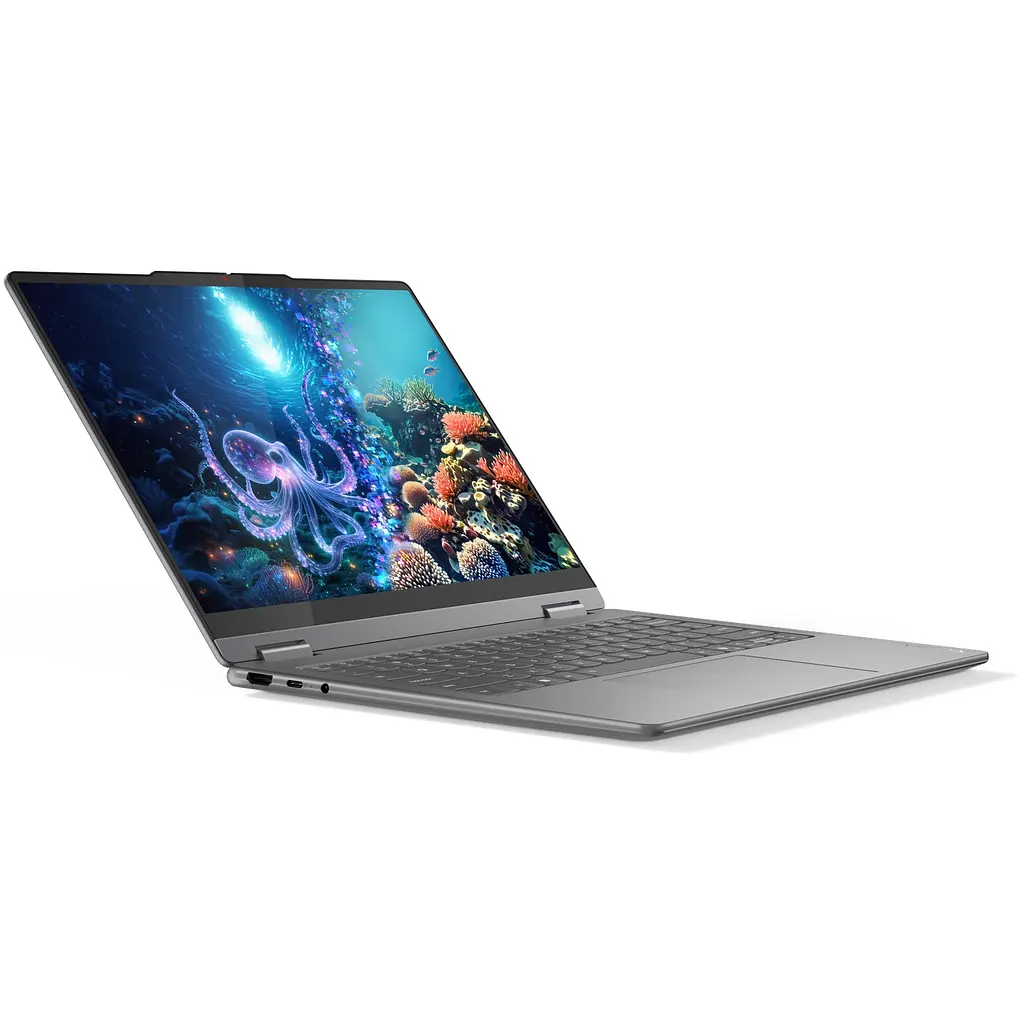 Ноутбук Lenovo Yoga 7 2- в- 1 14ILL10 Intel Core Ultra 7 256 В до 4, 8 ГГц, 14 WUXGA, OLED, сенсорным экраном, 16 ГБ LPDDR5x, 1 ТБ SSD, Intel Arc, Windows 11 Pro, Luna Grey - фото 7
