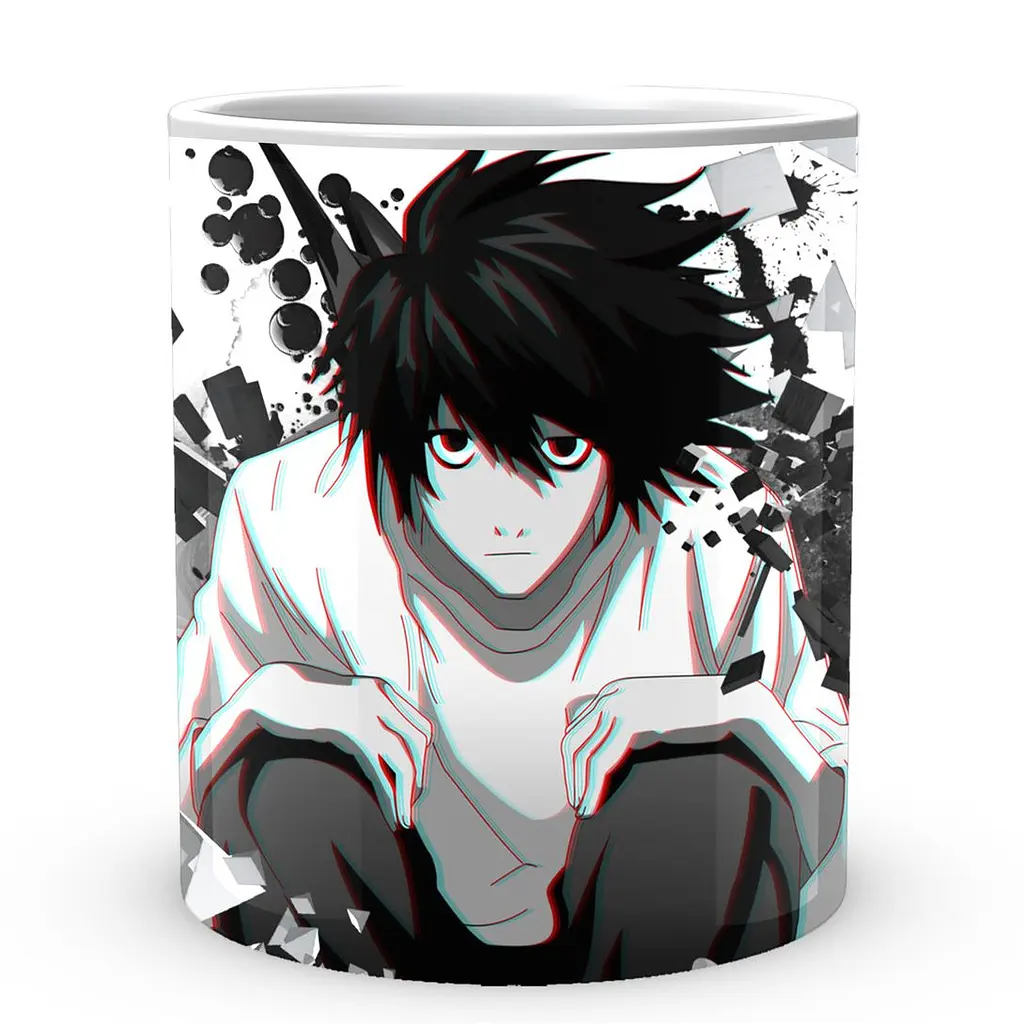 Кухоль GeekLand Death Note L Сидить CP 03.381.679 330 мл білий - фото 2