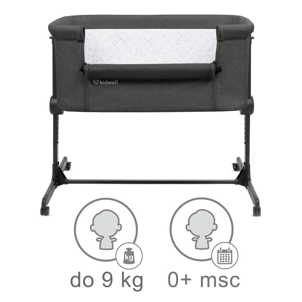 Приставная кроватка Kidwell Snuzzy Dark Grey - фото 5