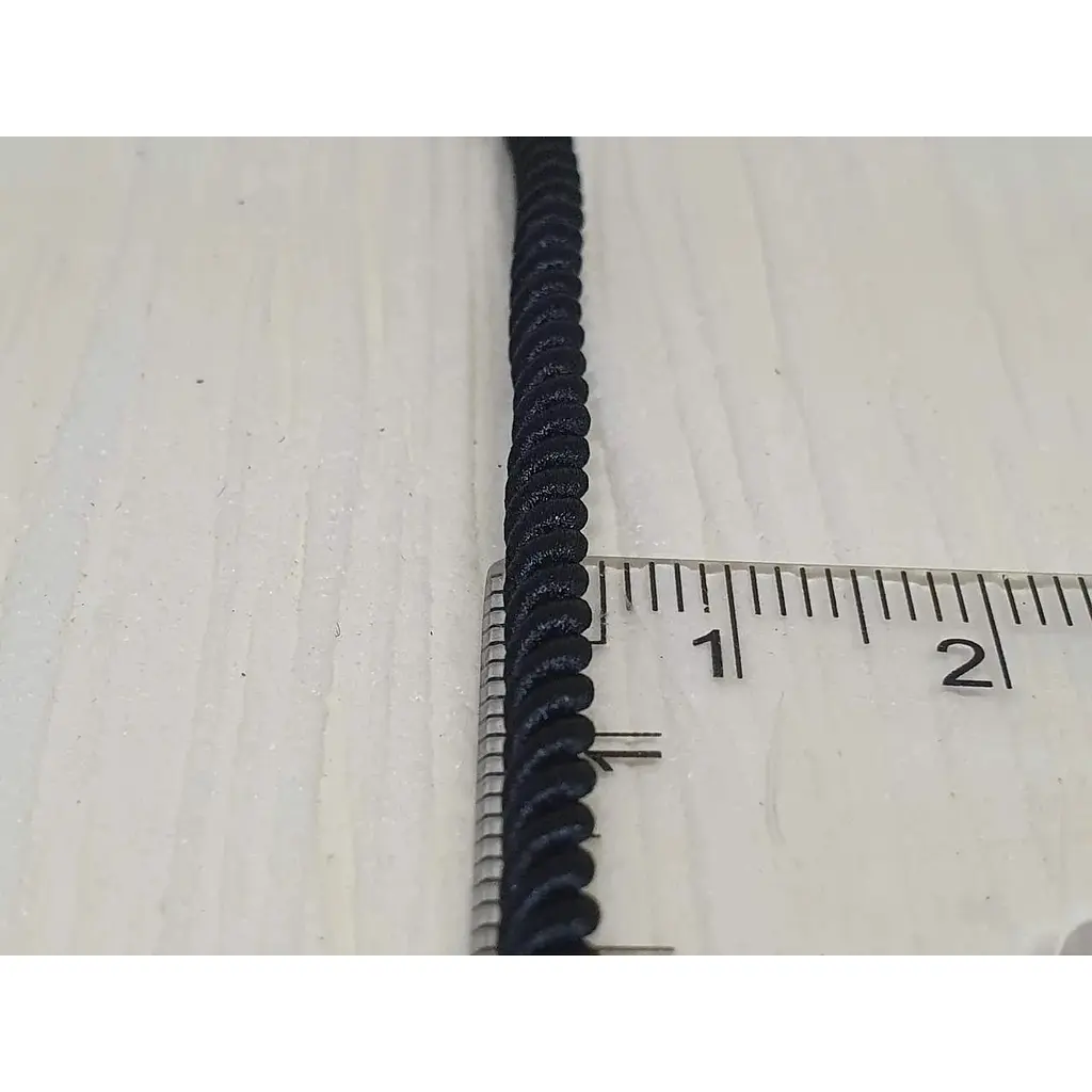 Ювелирный шелковый шнурок Golden Time с золотыми вставками. Ц2033ШЧ 60 - фото 3