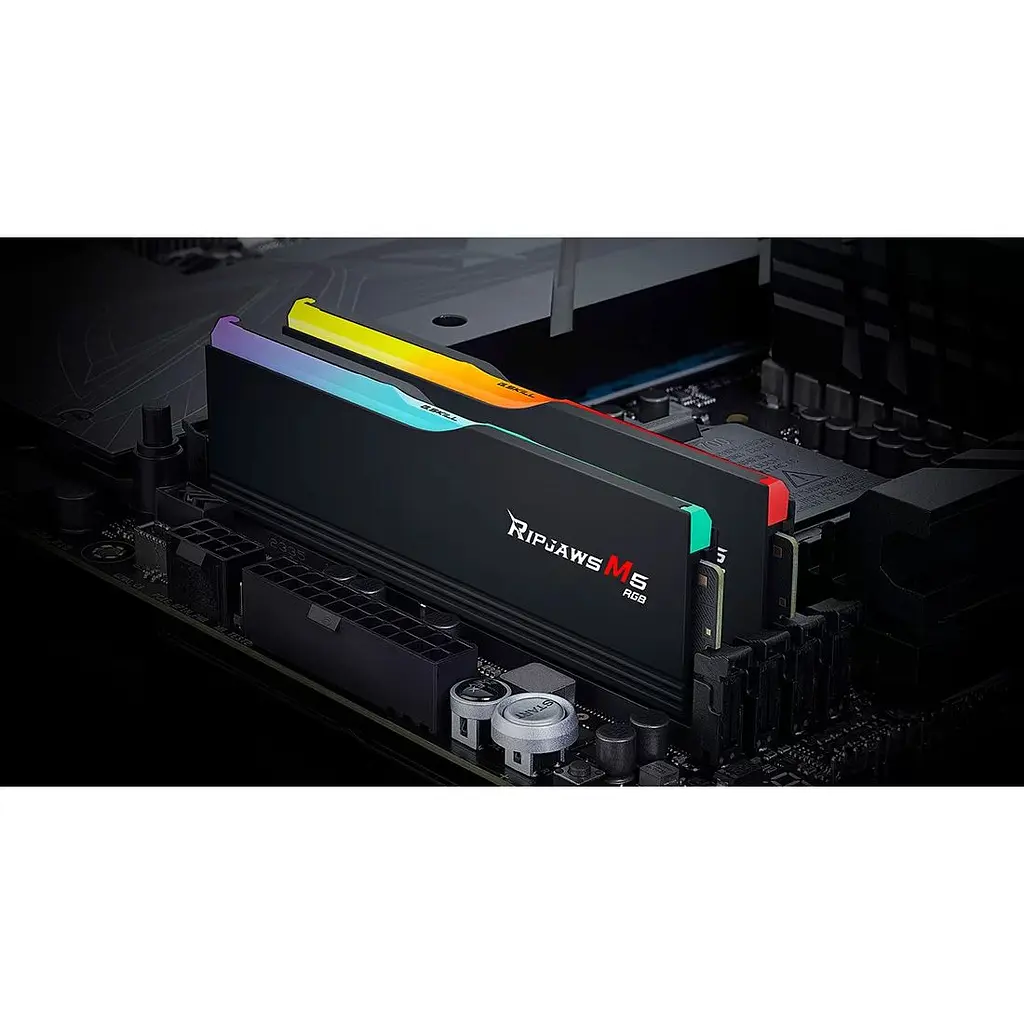 Модуль пам'яті DDR5 G.Skill Ripjaws M5 RGB 6400MHz Black [F5-6400J3239G32GX2-RM5RK] [148627] - фото 4