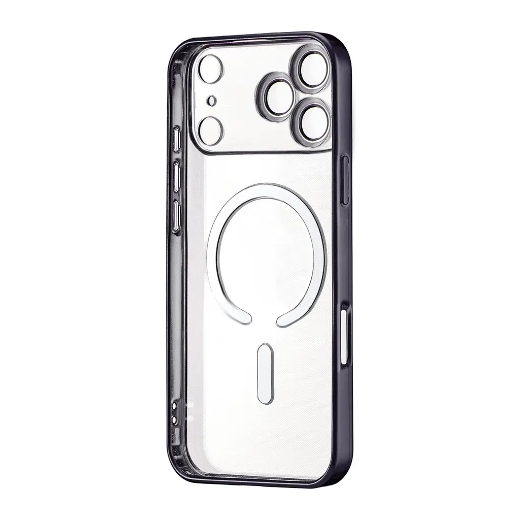Чохол Ductil Metallic Edge with MagSafe (Protected Camera & Lens) iPhone 17 Pro Max Black - фото 3