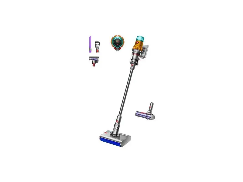 Вертикальний і ручний пилосос Dyson V12s Detect Slim Submarine 2 в 1 Yellow/Nickel (485350-01)