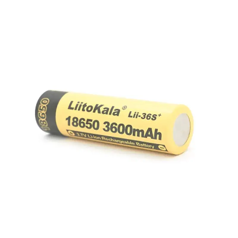 Акумулятор 18650 3600mAh, 3.7V(2.75-4.2V) Liitokala (Lii-36S+) - фото 3