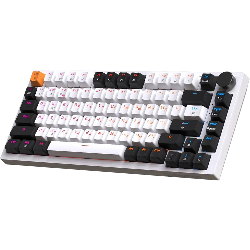 Клавиатура GamePro MK160W Red Hot-Swap RGB White - фото 2