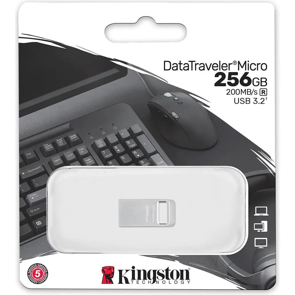 Флеш-накопичувач Kingston USB3.2 256GB DataTraveler Micro (DTMC3G2/256GB) - фото 3