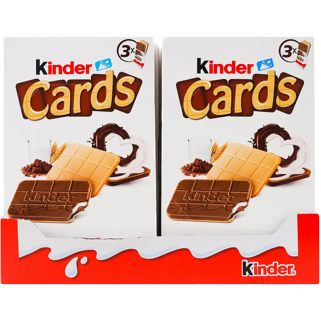 Набір вафлі kinder cards з молочною і какао начинкою 3 x 25.6 г - фото 3