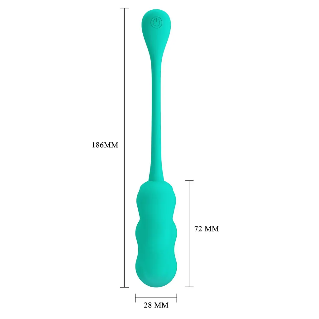 Виброяйцо Pretty Love Leshy 18.6 см бирюзовый - фото 7