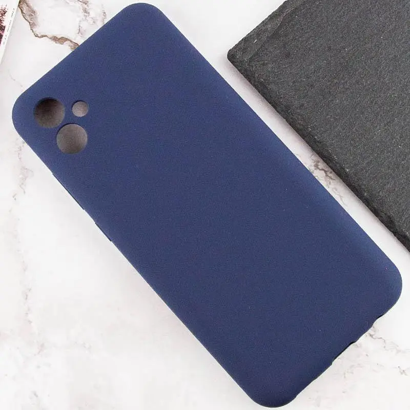 Чохол Silicone Cover Lakshmi Full Camera (AAA) для Samsung Galaxy A07 Темно-синій / Midnight blue - фото 5