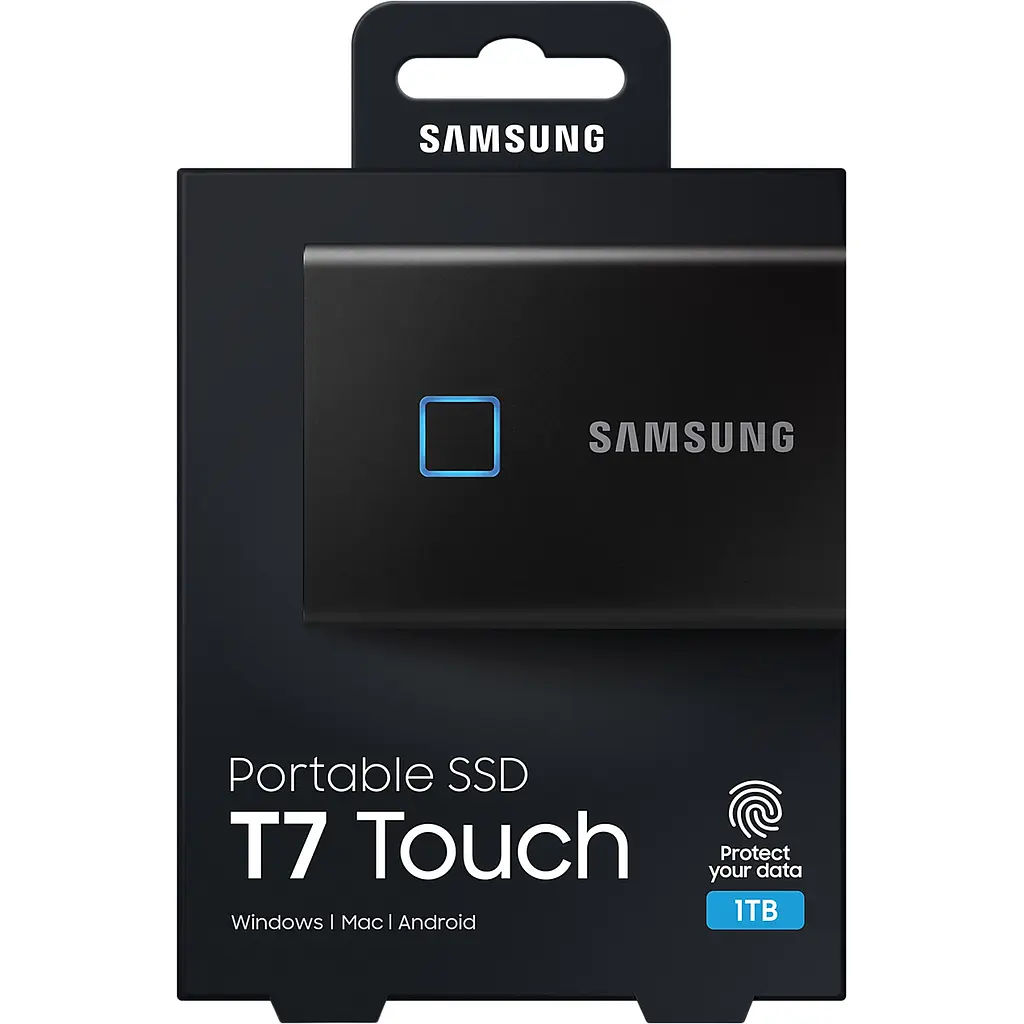 Зовнішній SSD накопичувач Samsung T7 Touch 1 TB Black [MU-PC1T0K/WW] [84790] - фото 8