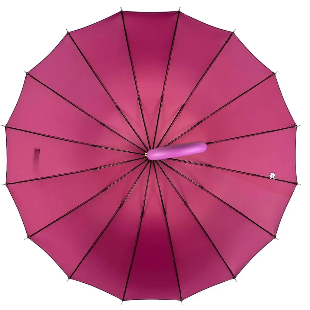 Женский зонт-трость полуавтомат Toprain 102 см розовый - фото 3
