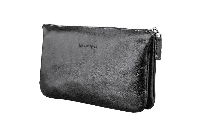 Чоловіча шкіряна барсетка Grande Pelle 25х16х6 см sum0026498