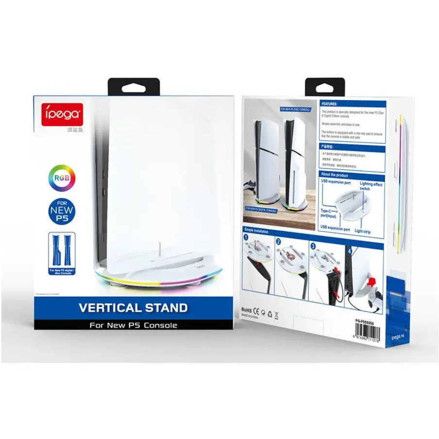 Підставка для PS5 Slim Ipega 745S035SA 2xUSB - фото 6