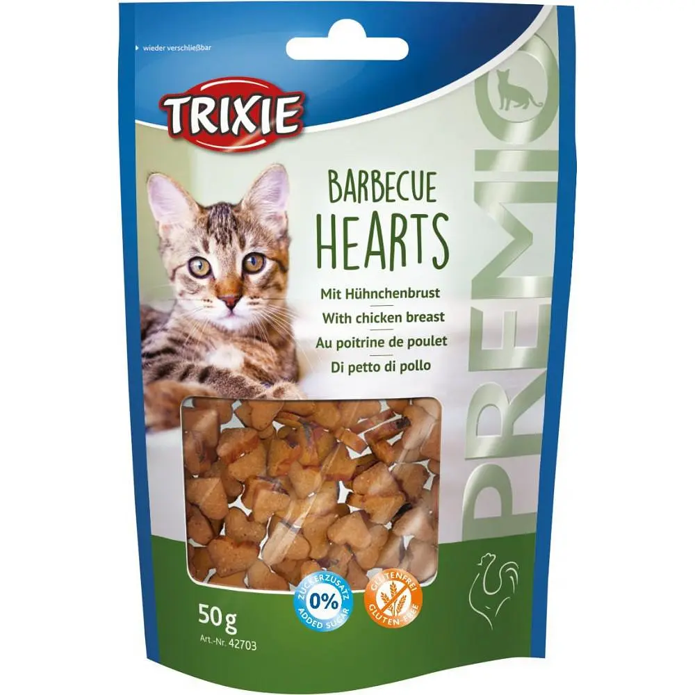 Ласощі для котів Trixie PREMIO Barbecue Hearts курка 50 г - фото 3