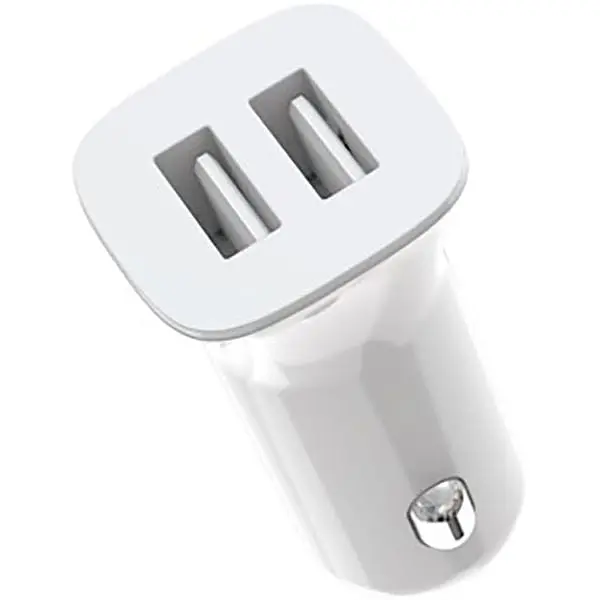 Автомобильное зарядное устройство XO TZ10/CC31 2.4A/2 USB White - фото 2
