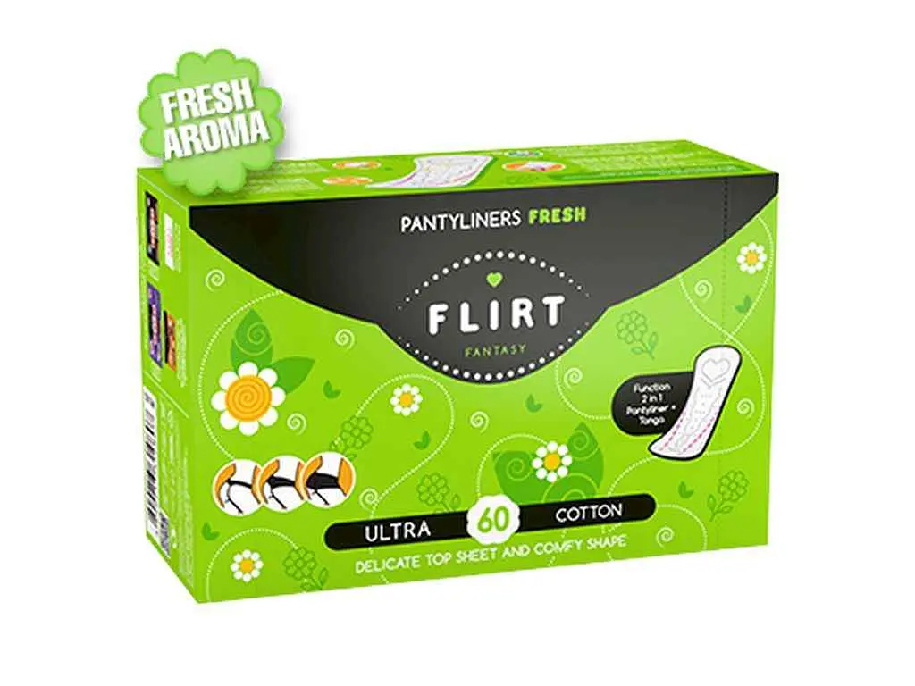 Прокладки щоденні FANTASY FLIRT slim fresh cotton 60шт BIG PACK - фото 2