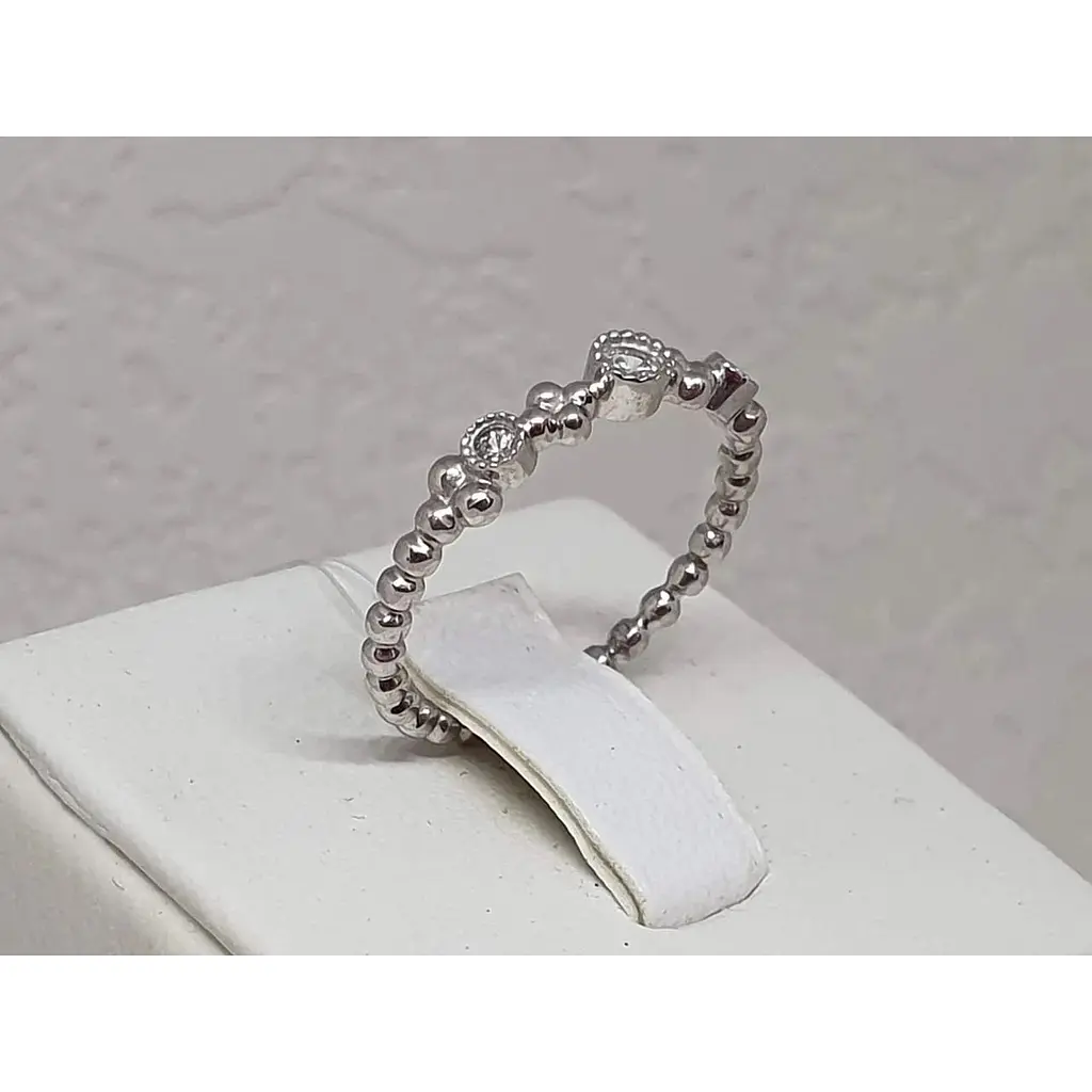 Срібне кільце Qvaliz Корона з фіанітами. 90101021 17 - фото 3