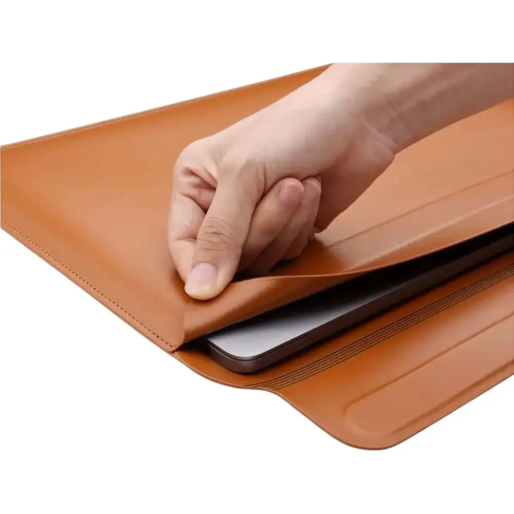 Чохол-кишеня WiWU Skin Pro II Leather Sleeve для MacBook Air 15` (2023-2025) Brown [159612] - фото 6