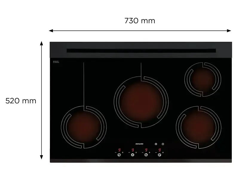 Газова варильна поверхня DYNAXO X4 G30 3B/P - фото 2