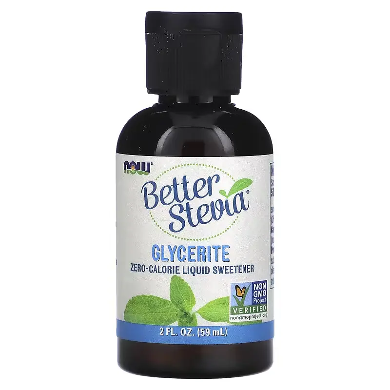 NOW Підсолоджувач, Better Stevia - 59 мл Glycerite