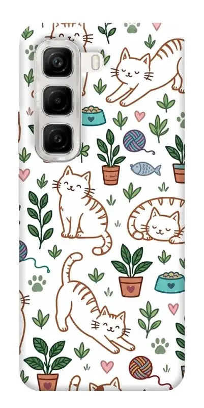 TPU чохол Demsky Cats pattern для Infinix Hot 50 4G