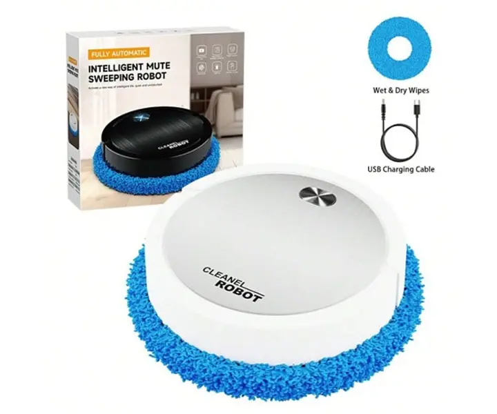 Пилосос-робот круглий акумуляторний 3 в 1 Vacuum 8088 cleaner LY-541 - фото 3