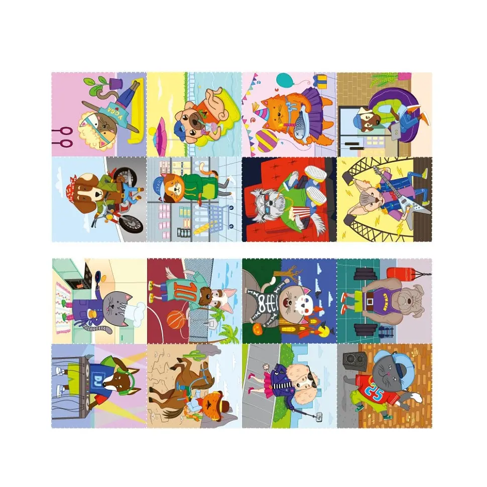 Дитяча розмальовка Круті собаки та кошенята РМ-68-01, 16 наліпок - фото 3