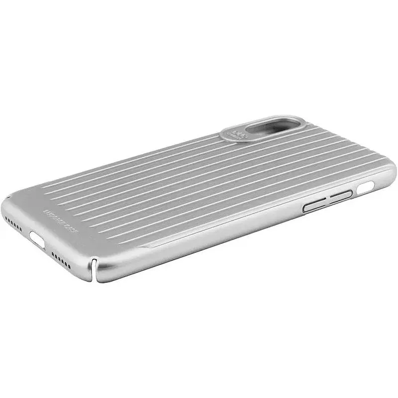Чохол-накладка Usams Trunk Series Apple iPhone X Silver - фото 6
