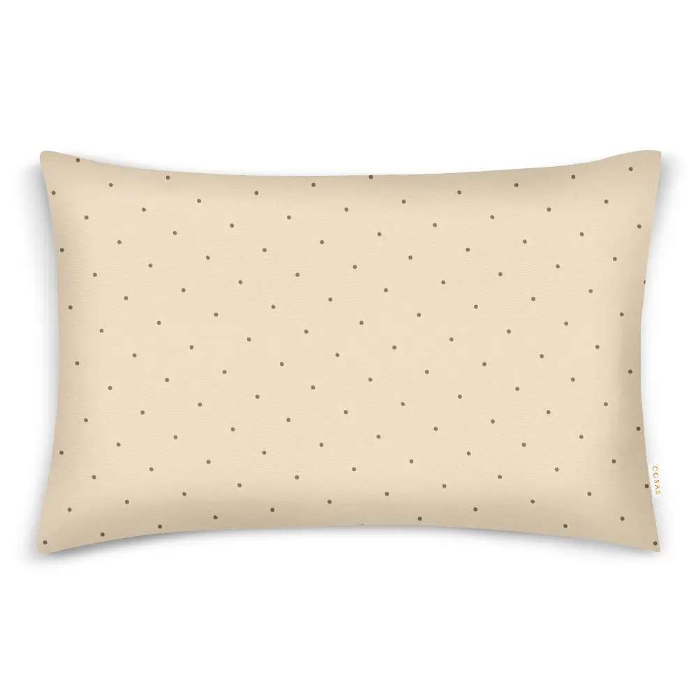 Комплект постільної білизни Cosas євро без простирадла MINI DOTS CS5 200 x 220 см (DropChocoBeige_200_2) - фото 3
