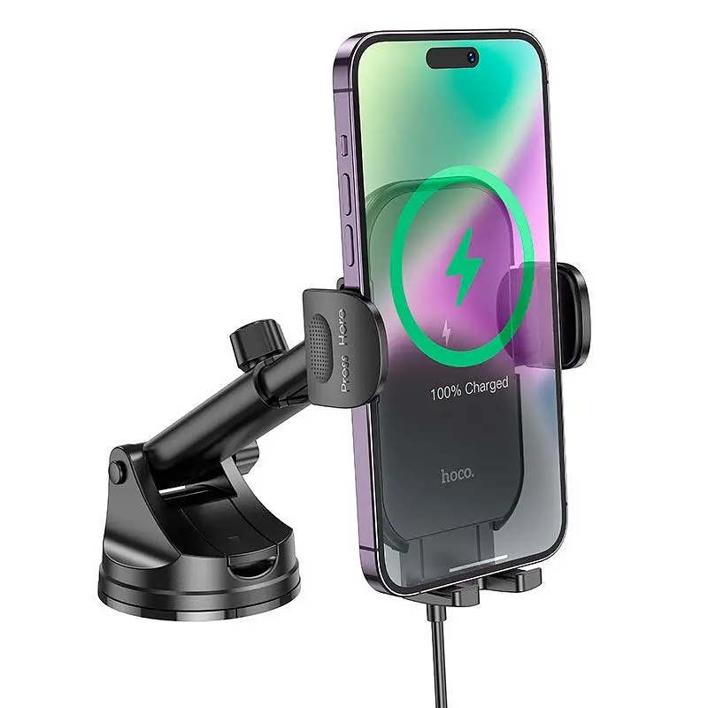 Тримач Hoco Journey wireless fast charging Car holder HW5 center console - фото 3