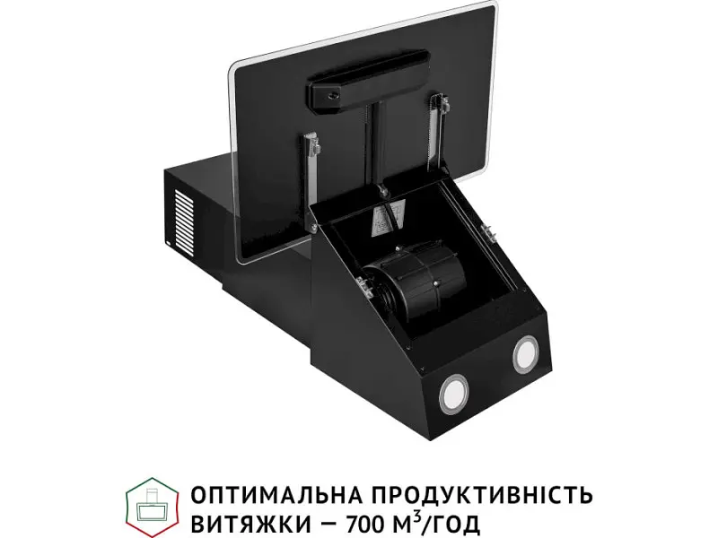 Витяжка похила Perfelli VICCO 6HSR NERO - фото 7