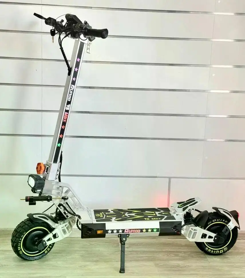 Електросамокат двомоторний Ruitoo T3 MAX (2х2800W, 60V, 30Ah) Білий - фото 2