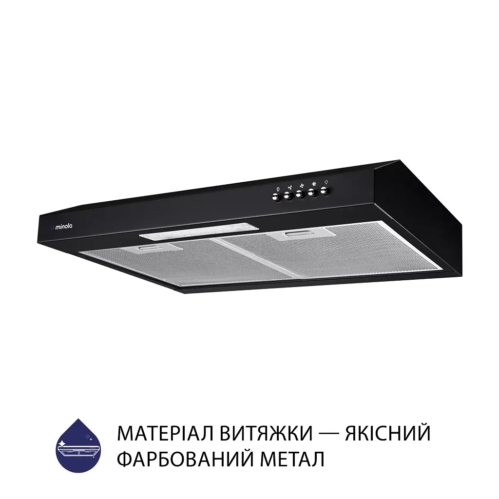 Витяжка плоска Minola HPL 512 BL - фото 3