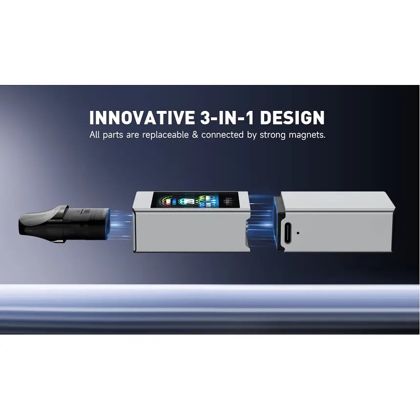 Под-система Kumiho THOTH Q Pro Pod 1300mAh 2ml електронна сигарета Kit Black (19034) - фото 6