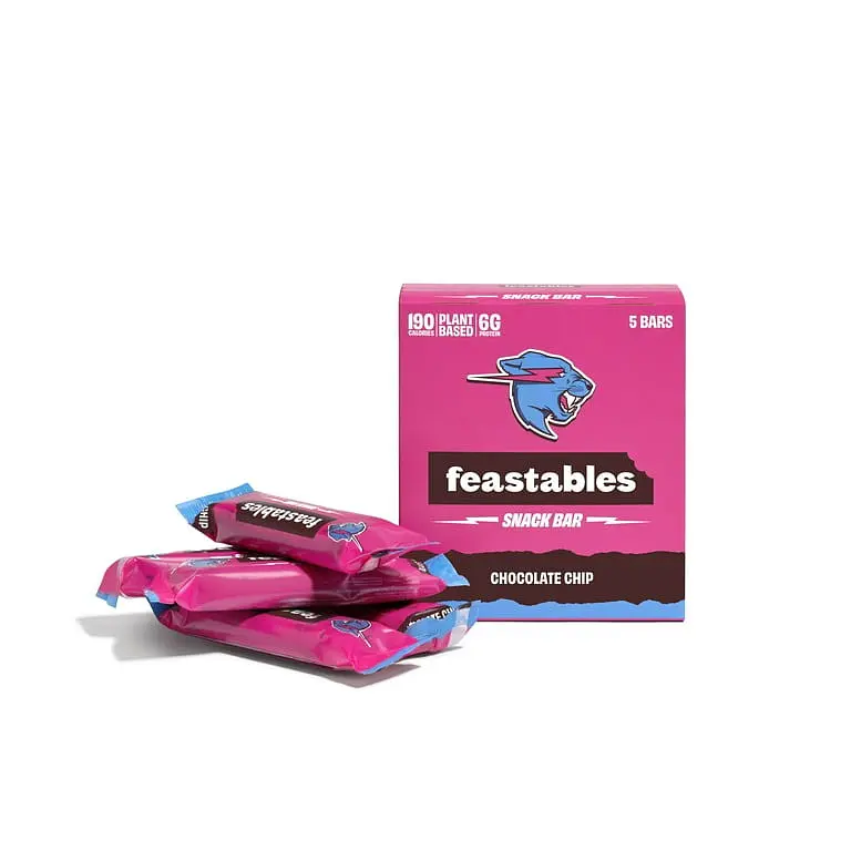 Шоколадний батончик Feastables MrBeast Chocolate Chip Snack Bar 40 г - фото 2
