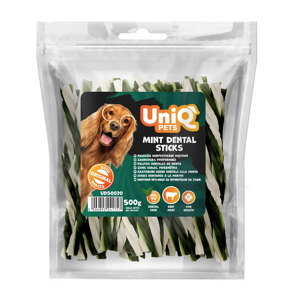 Ласощі для собак UniQ PETS М'ятні стіки для зубів, 500 г - фото 4