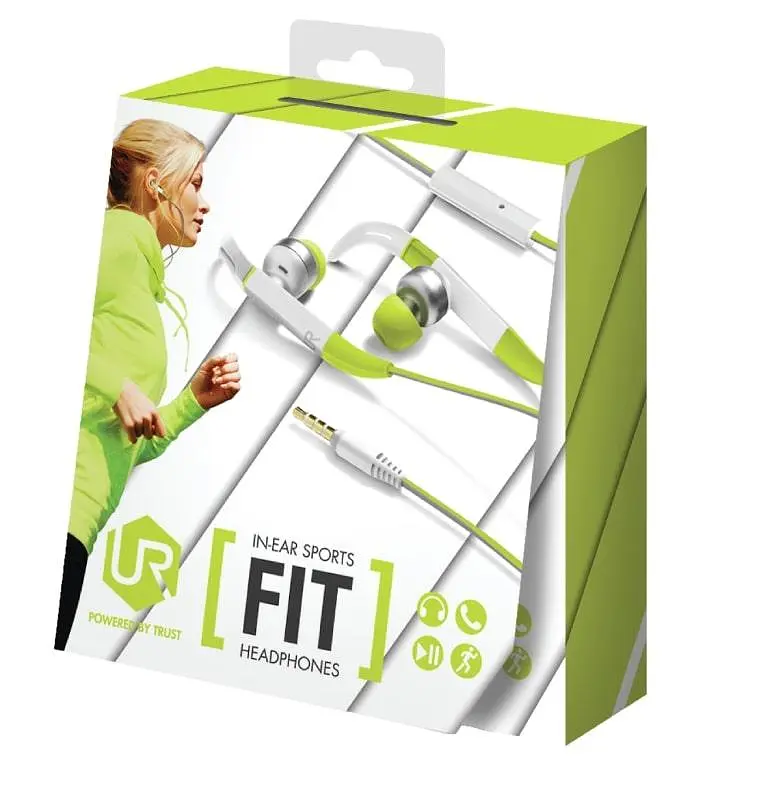 Наушники Trust Fit Sports Mic Green (20320) - фото 5