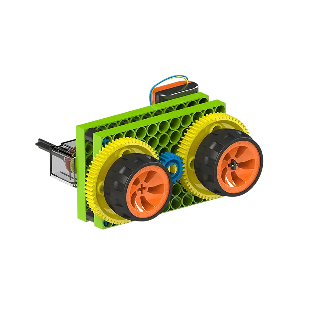 Конструктор Zephyr Blix Gear Box полипропиленовый развивающий с моторчиком 100 элементов 10 моделей - фото 5