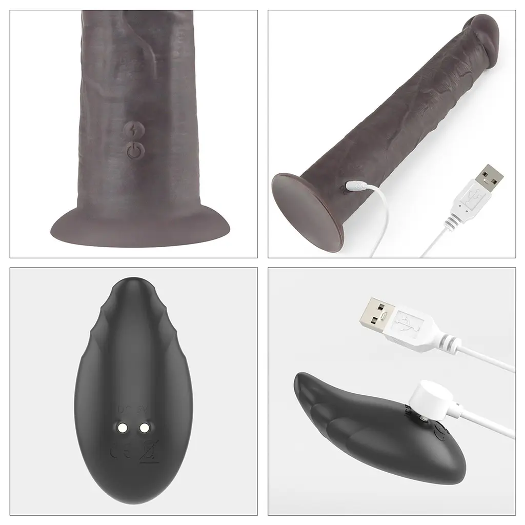 Вибратор Lovetoy Dual-Layered Silicone Nature Cock 10apos;apos; 25.3 см (черный) - фото 5