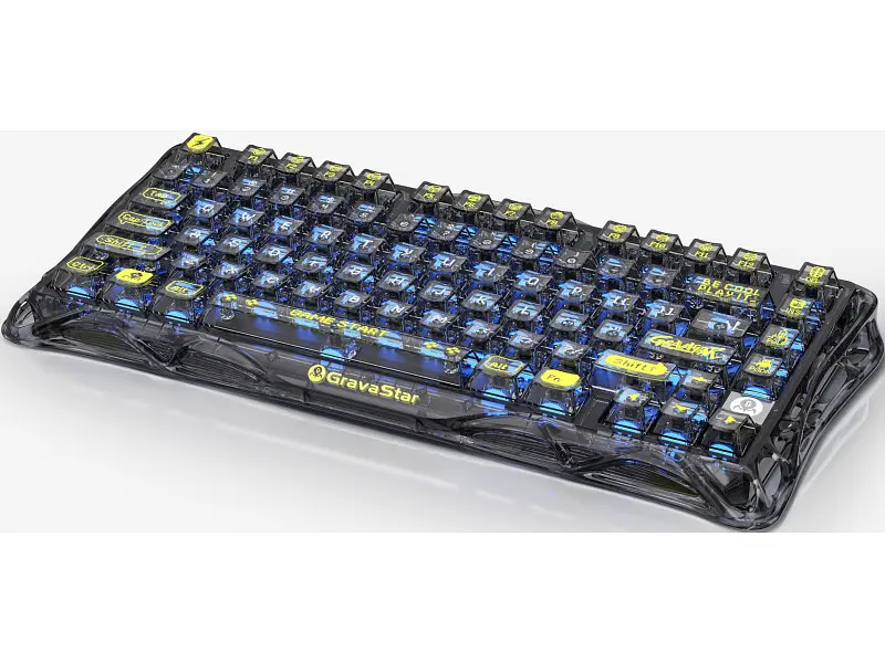 Клавіатура Gravastar Mercury K1 Lite TKL Black (GSK1LITE_XTAL_BLK) - фото 4
