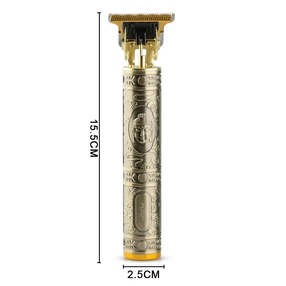 Тример акумуляторний для бороди та волосся RAF R.430 5W Gold - фото 9