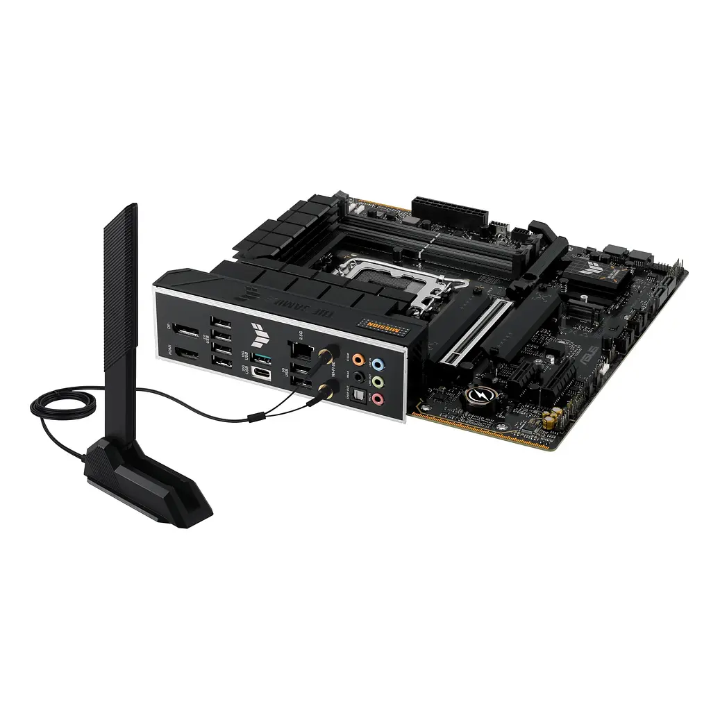 Материнcька плата Asus TUF GAMING B760M-PLUS WIFI II s1700 B760 4xDDR5 M.2 HDMI DP Wi-Fi BT mATX - фото 6