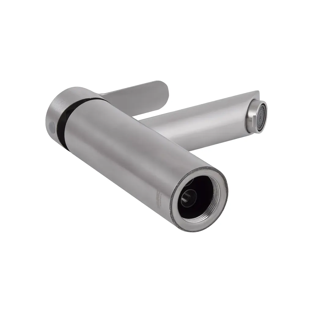 Смеситель для раковины Brinex Pure 001F низкий Nickel BRIPUR001FNKL - фото 3