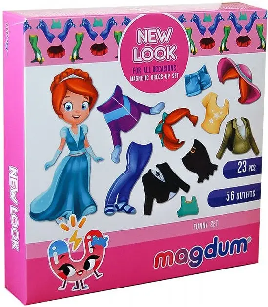 Набор магнитов Magdum "Кукла с одеждой New look" ML4031-14 EN - фото 4